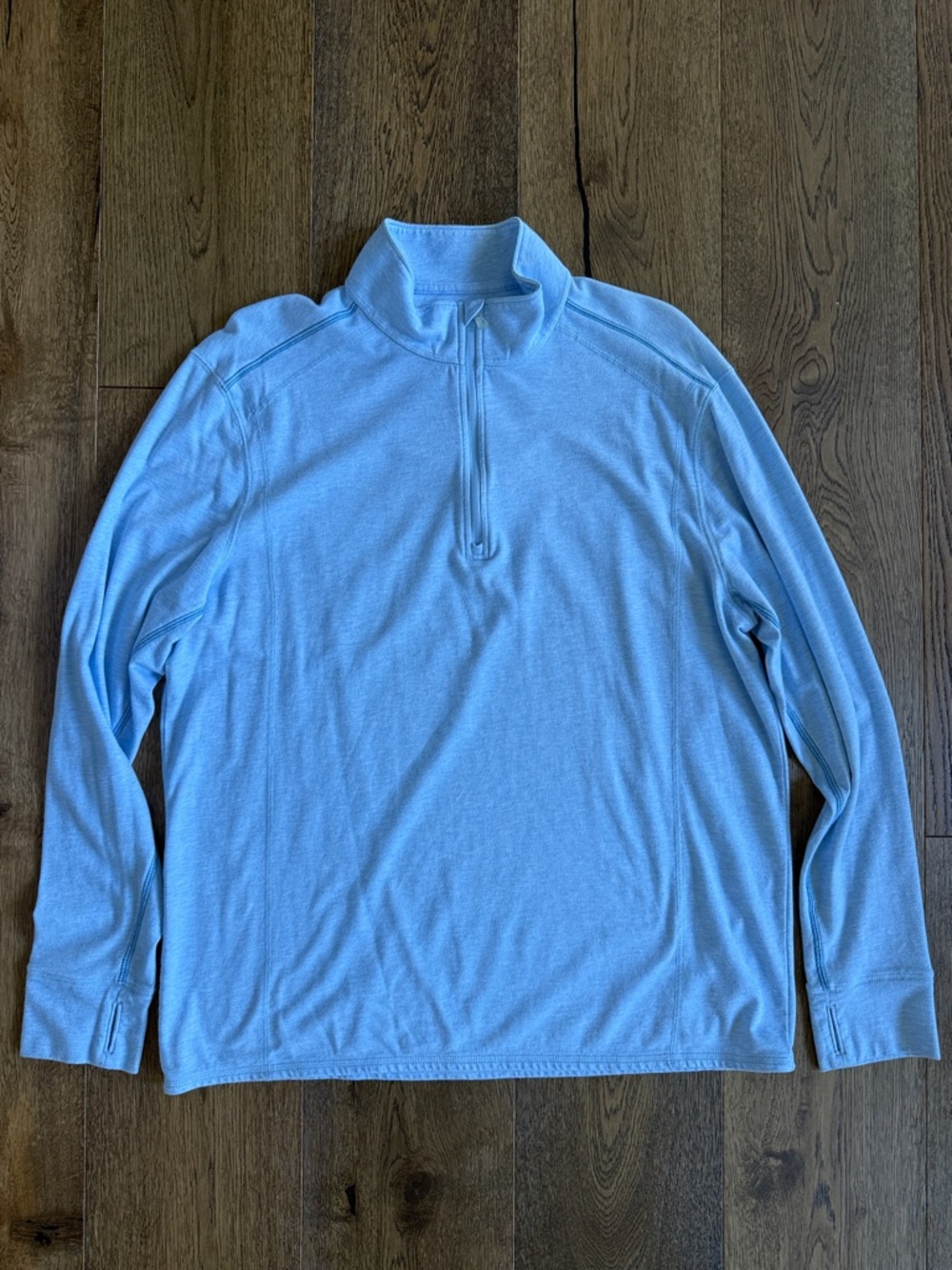Light Blue Quarter-Zip Pullover